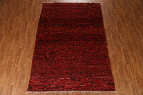 Burgundy Red Moroccan Area Rug 7x10