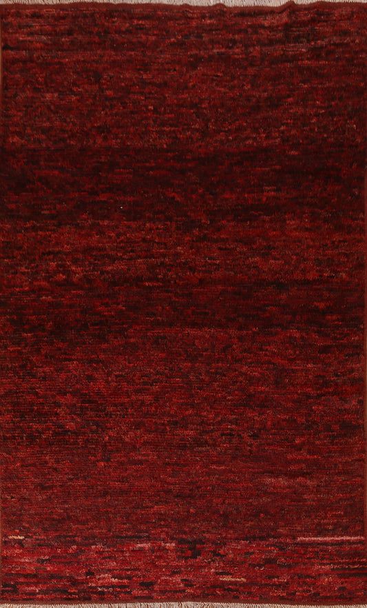 Burgundy Red Moroccan Area Rug 7x10