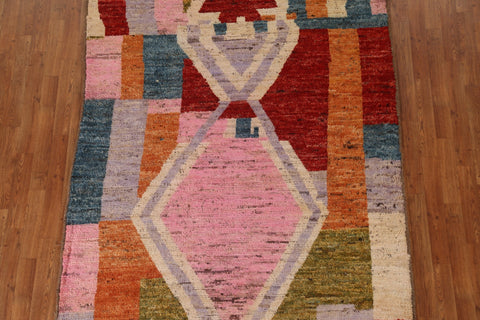 Geometric Moroccan Wool Area Rug 6x9