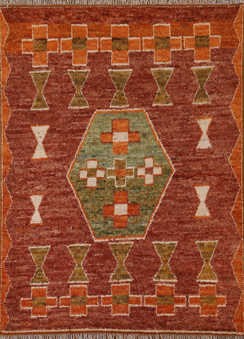 Tribal Moroccan Oriental Area Rug 5x7