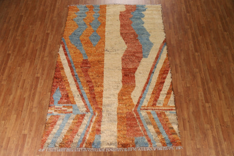 Handmade Moroccan Wool Area Rug 7x10