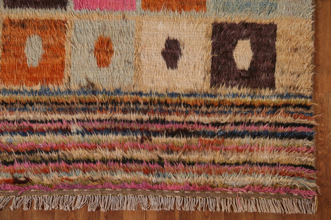 Geometric Berber Moroccan Wool Area Rug 5x7