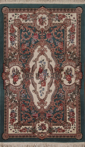 Victorian Style Aubusson Oriental Area Rug 4x6