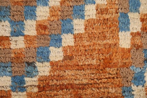 Orange Moroccan Runner Rug 3x10