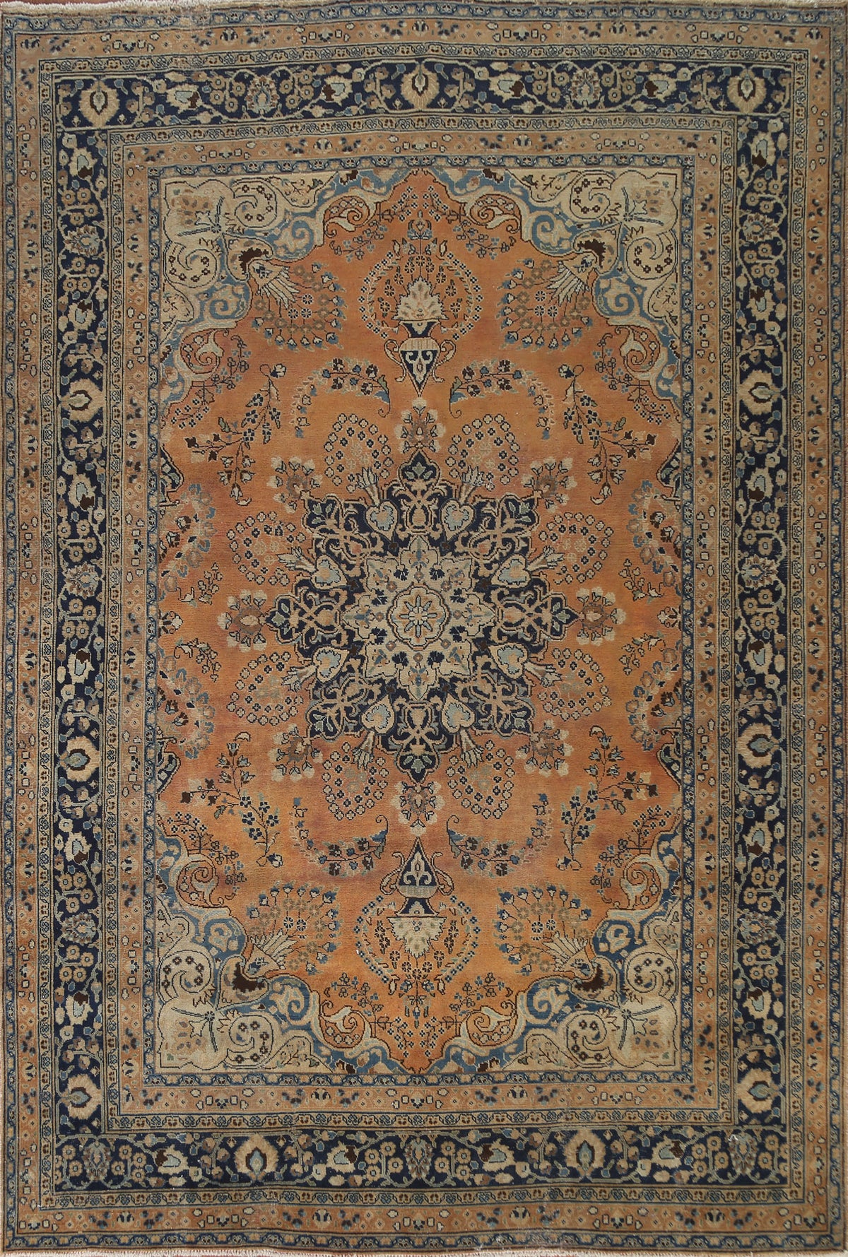 Traditional Mashad Persian Area Rug 8x11