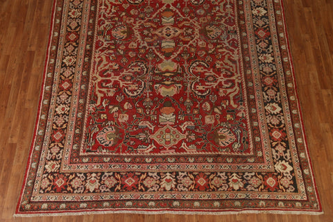 Pre-1900 Antique Vegetable Dye Mahal Persian Area Rug 8x12