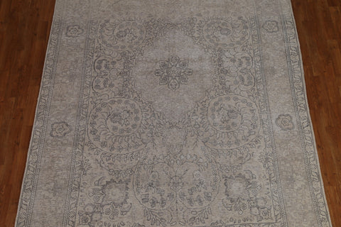 Distressed Tabriz Persian Area Rug 7x10