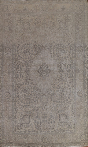 Distressed Tabriz Persian Area Rug 7x10