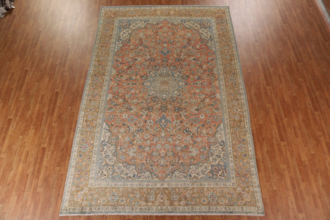 Vintage Floral Najafabad Persian Area Rug 9x13