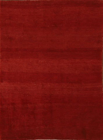 Red Wool Gabbeh Persian Area Rug 5x6