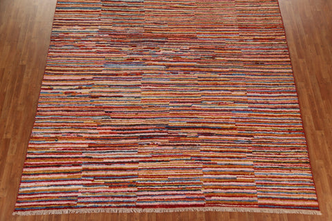 Striped Moroccan Oriental Large Rug 10x14