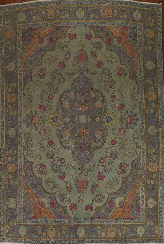 Over-Dyed Tabriz Persian Area Rug 10x13