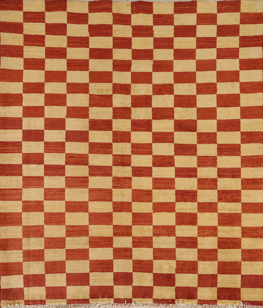 Checkered Gabbeh Kashkoli Oriental Area Rug 3x4