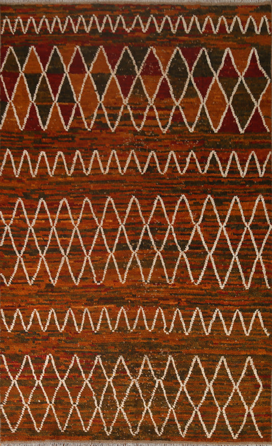 Handmade Moroccan Wool Area Rug 7x10