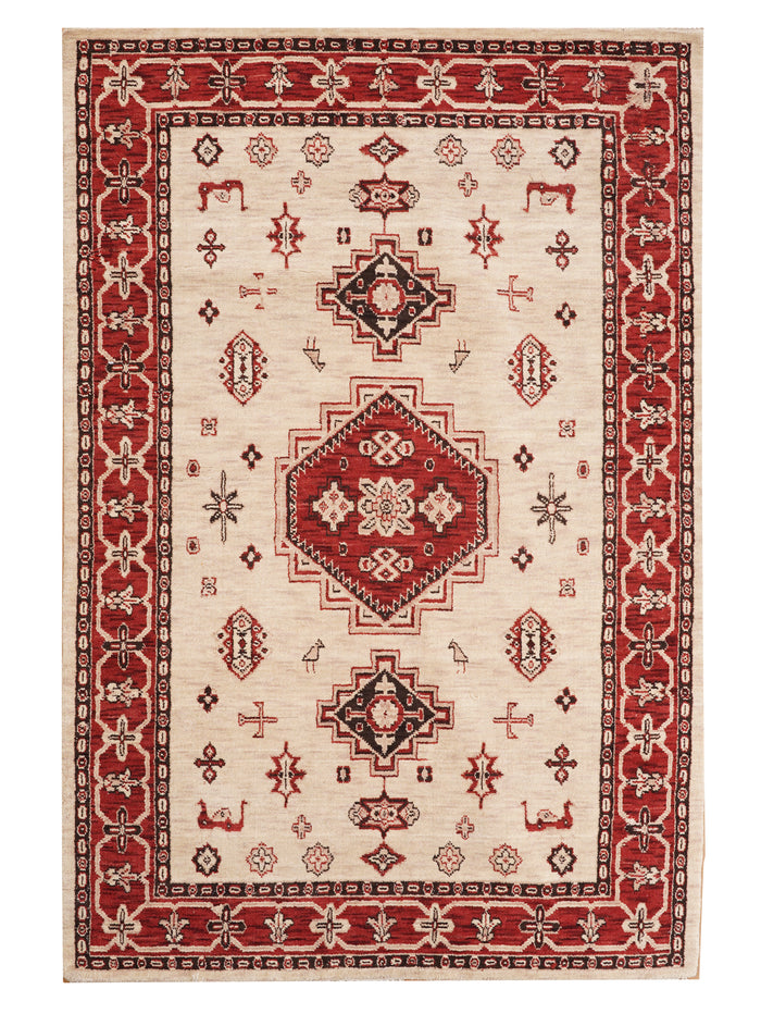 Serapi Hand Knotted Afghan Rug — rug only