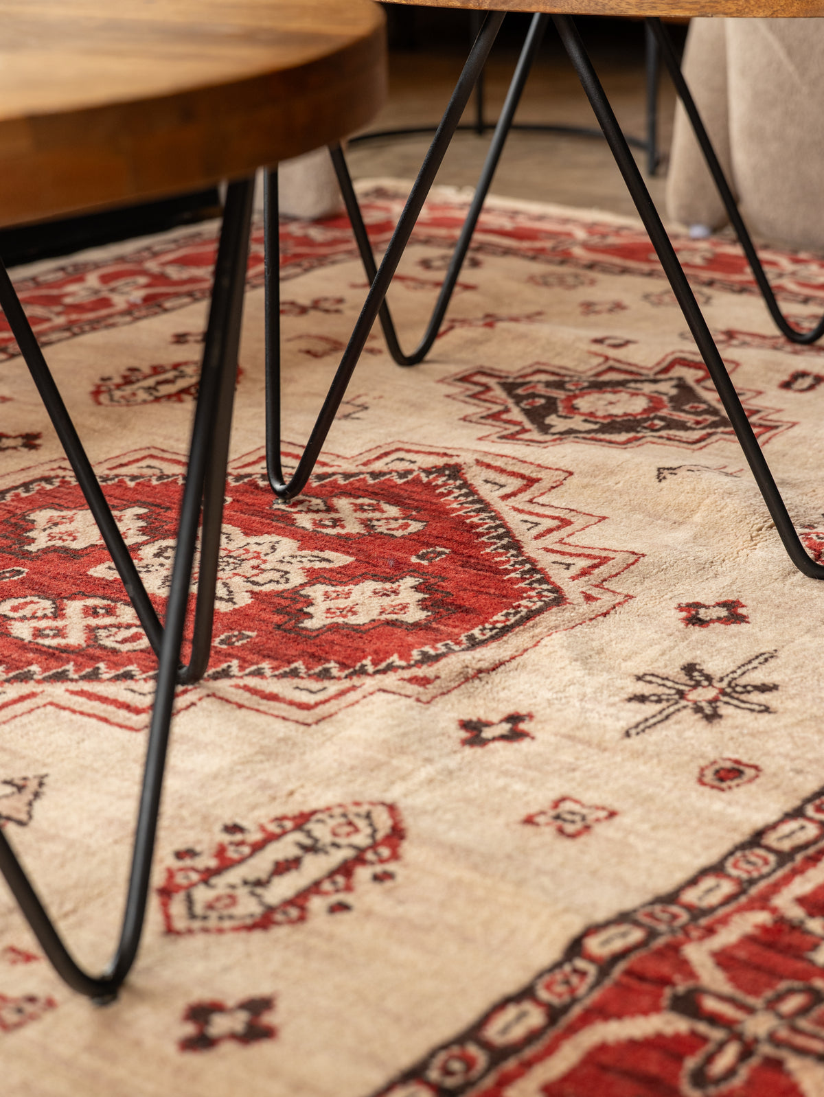 Serapi Hand Knotted Afghan Rug