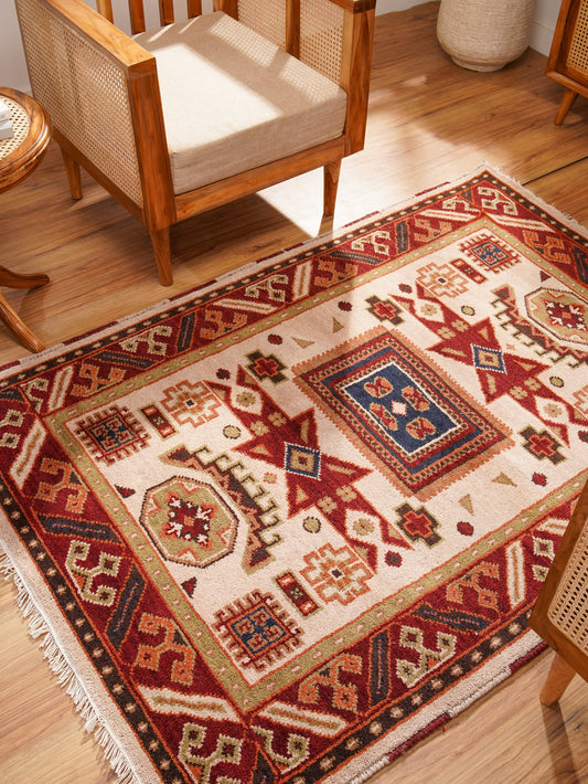 Ziegler Hand Knotted Afghan Rug