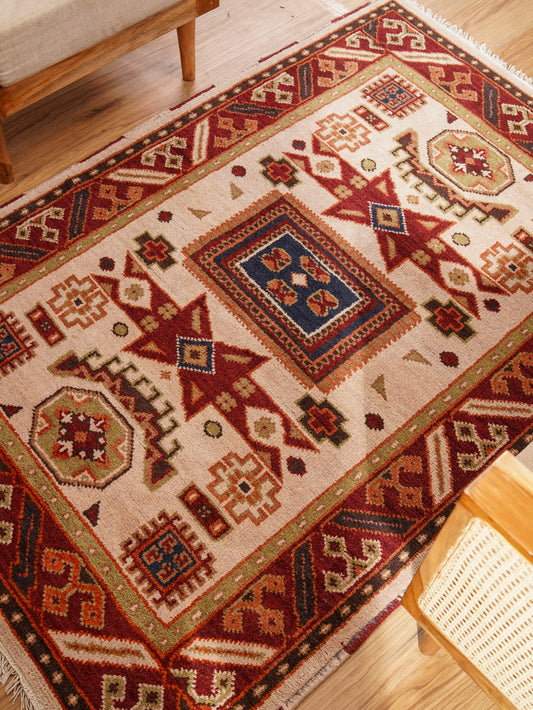 Ziegler Hand Knotted Afghan Rug