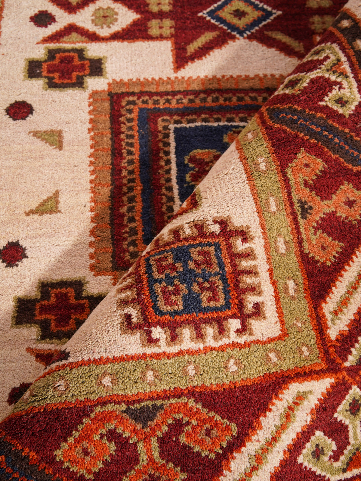 Ziegler Hand Knotted Afghan Rug