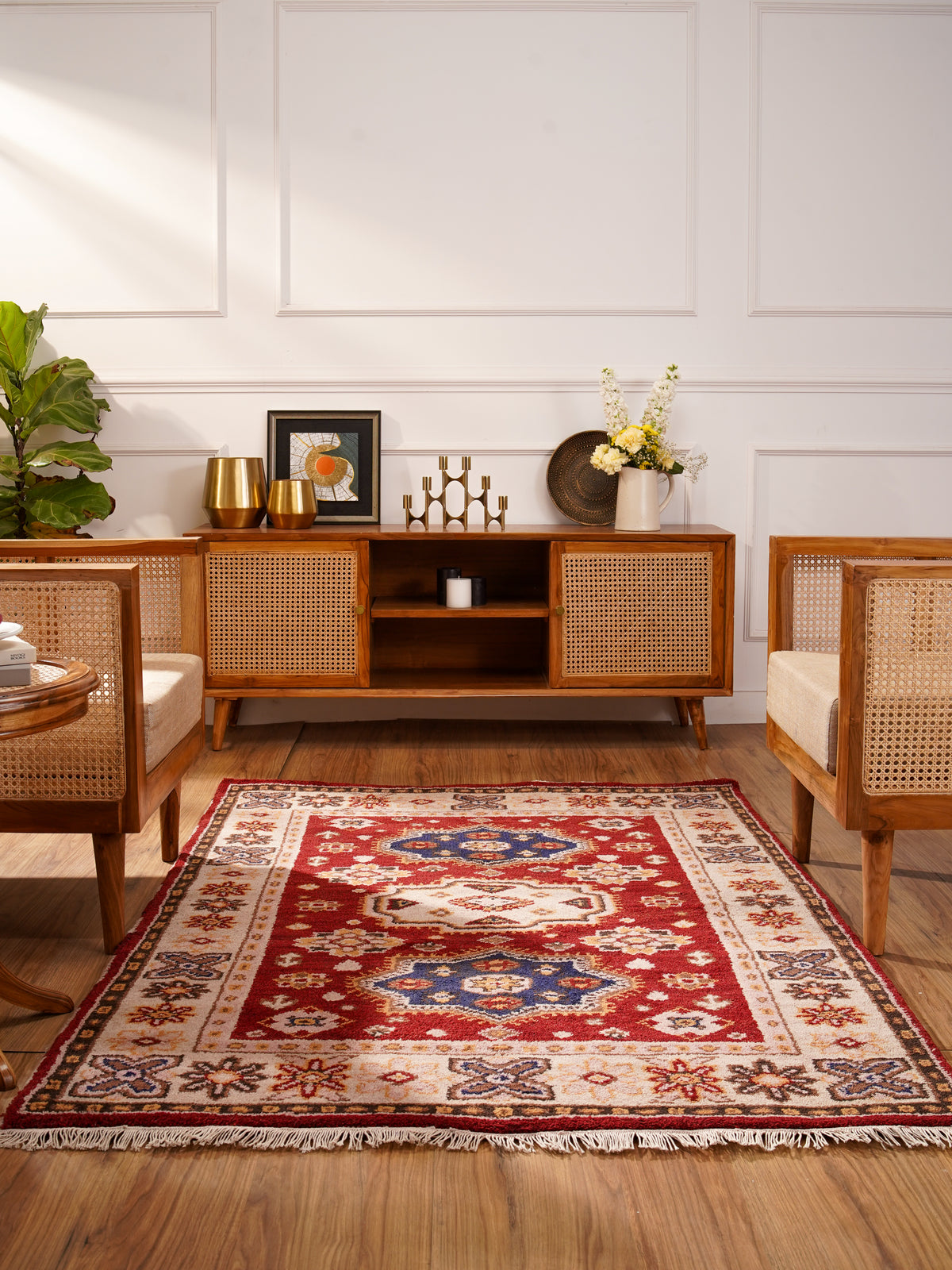 Ghashghai Hand Knotted Afghan Rug
