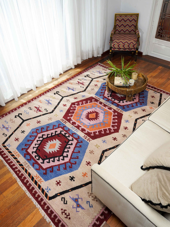 Bijar Hand Knotted Afghan Rug