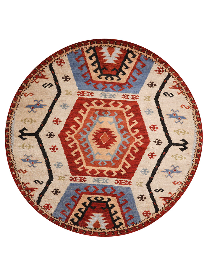 Bijar Hand Knotted Afghan Rug — rug only