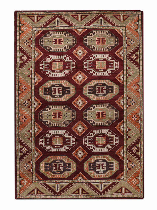 Moud Hand Knotted Afghan Rug