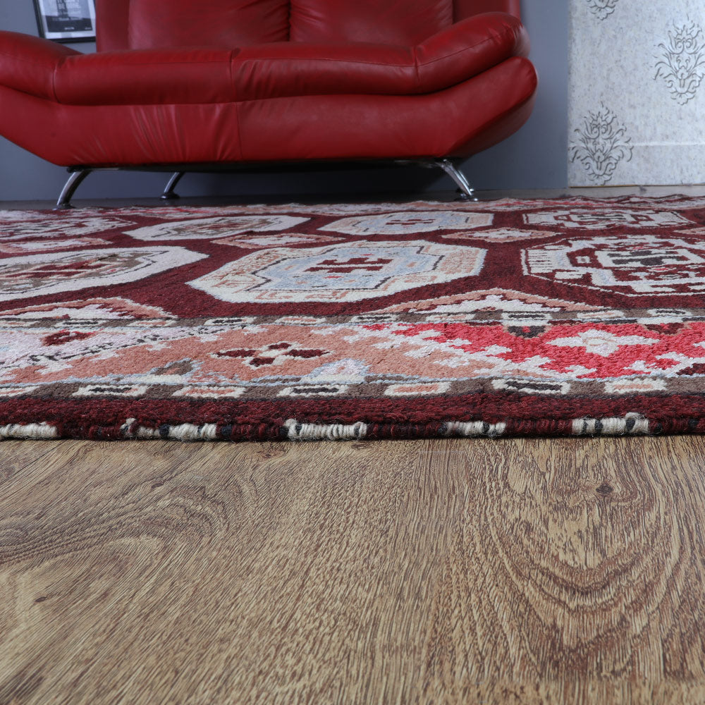 Moud Hand Knotted Afghan Rug