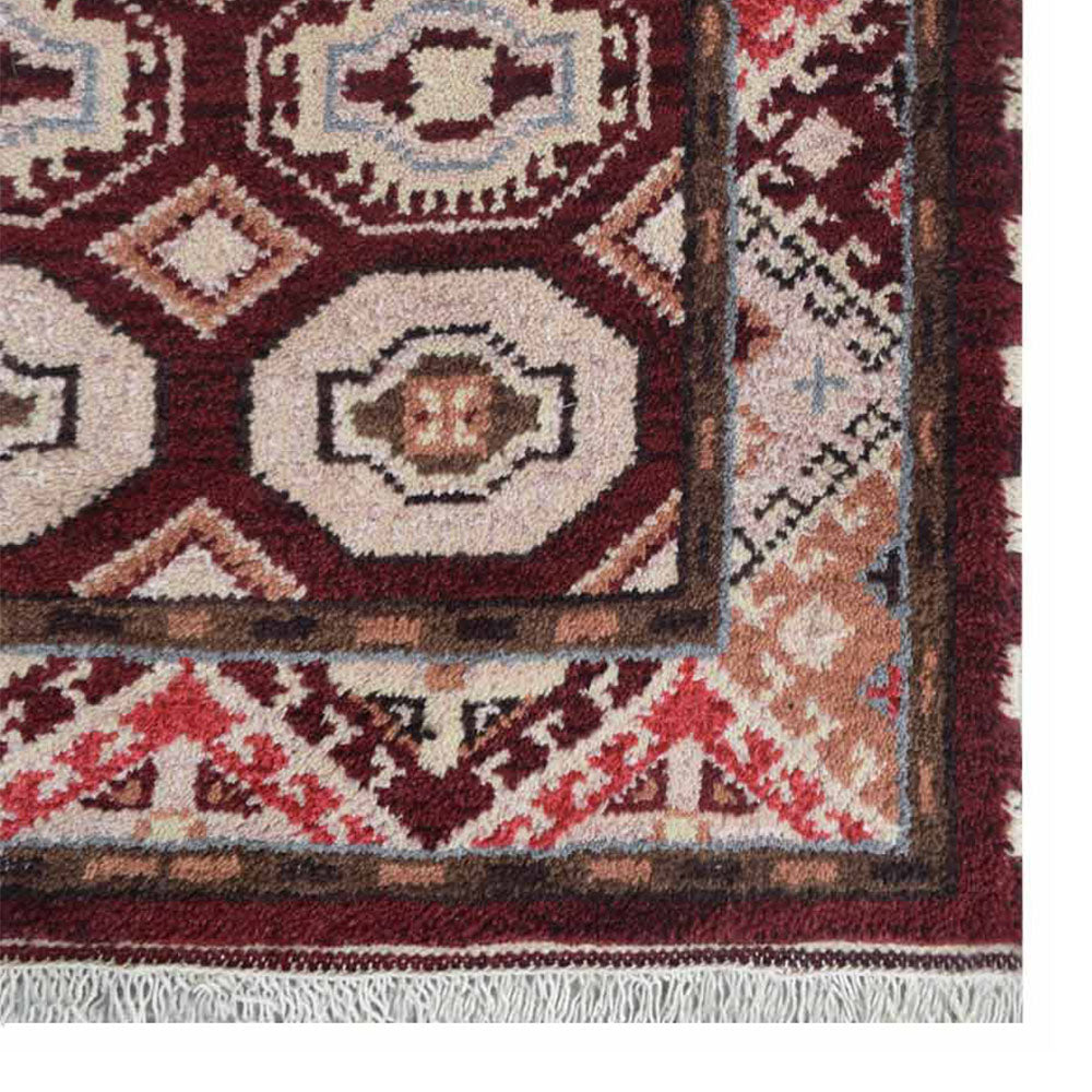Moud Hand Knotted Afghan Rug