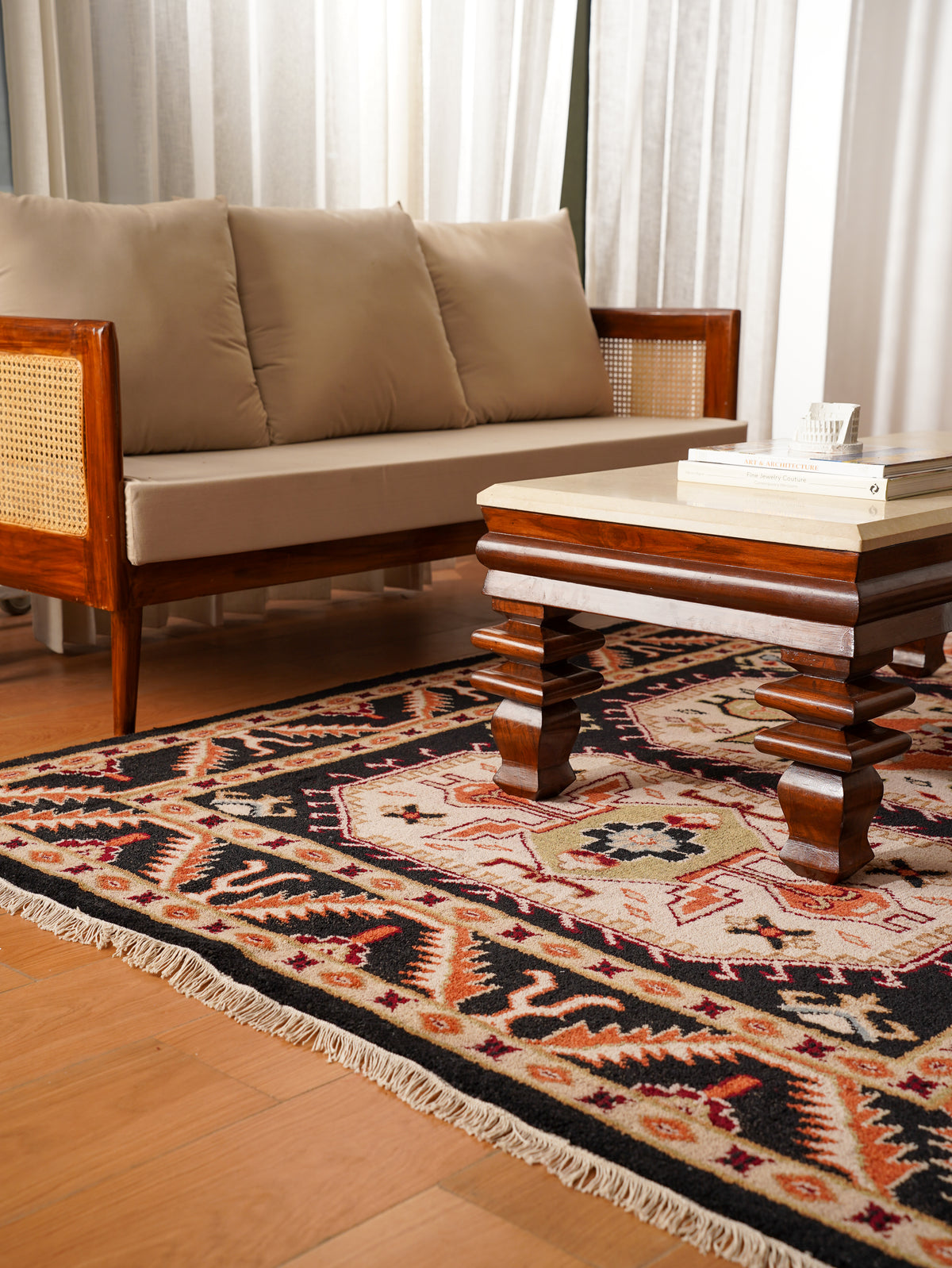 Shirvan Hand Knotted Afghan Rug