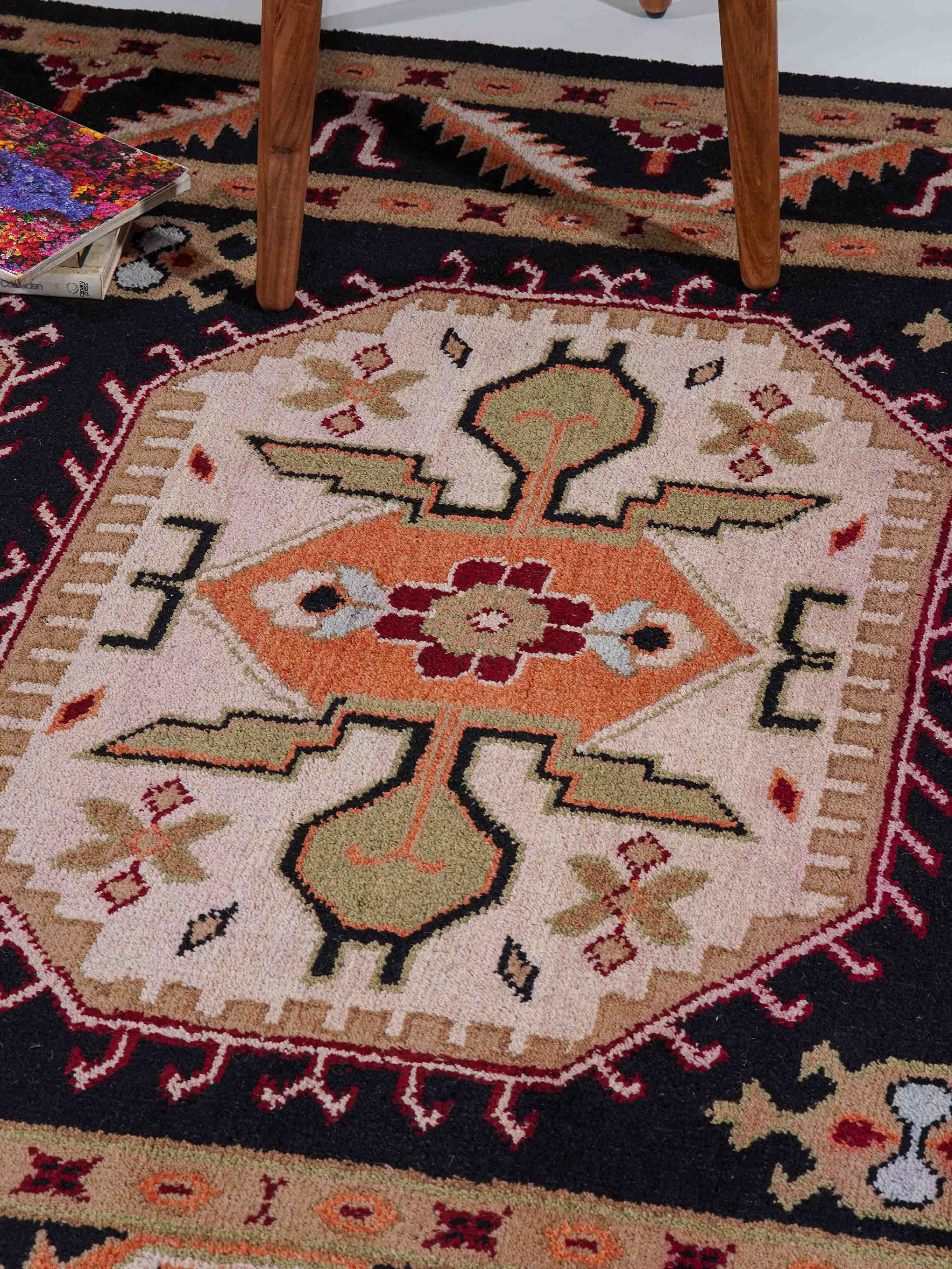 Shirvan Hand Knotted Afghan Rug