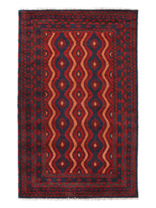 Hamadan Hand Knotted Afghan Rug