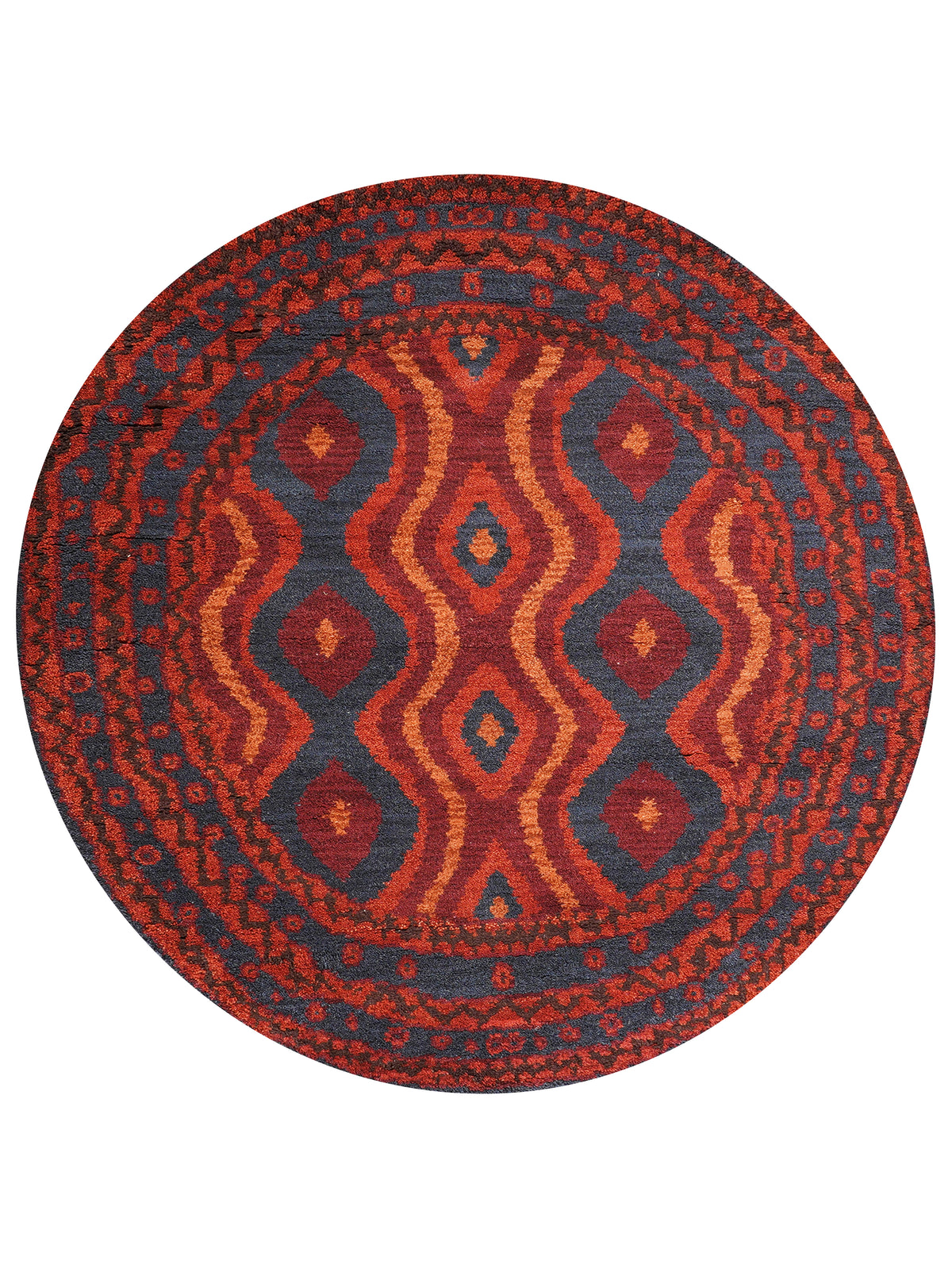Hamadan Hand Knotted Afghan Rug