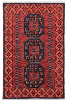 Karaja Hand Knotted Afghan Rug