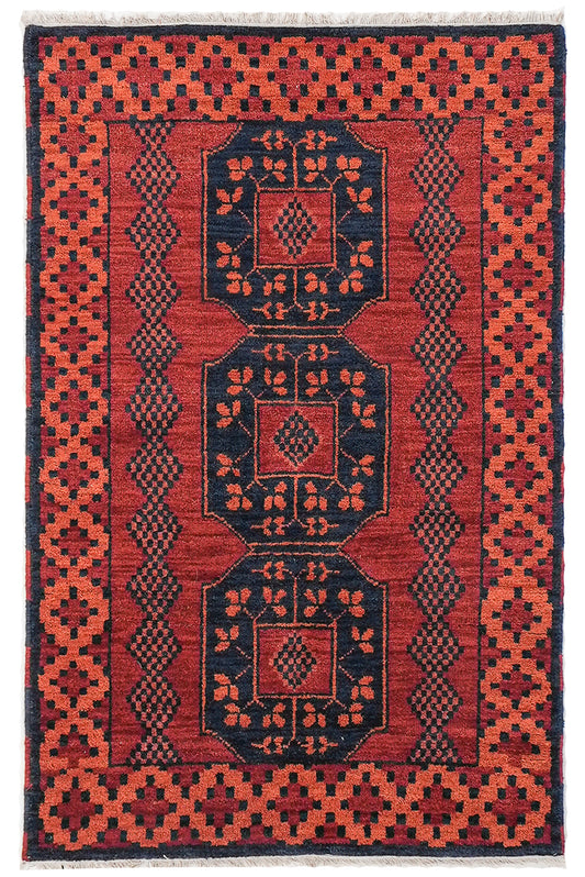 Karaja Hand Knotted Afghan Rug