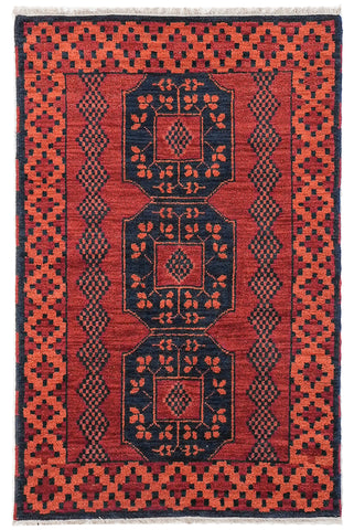 Karaja Hand Knotted Afghan Rug