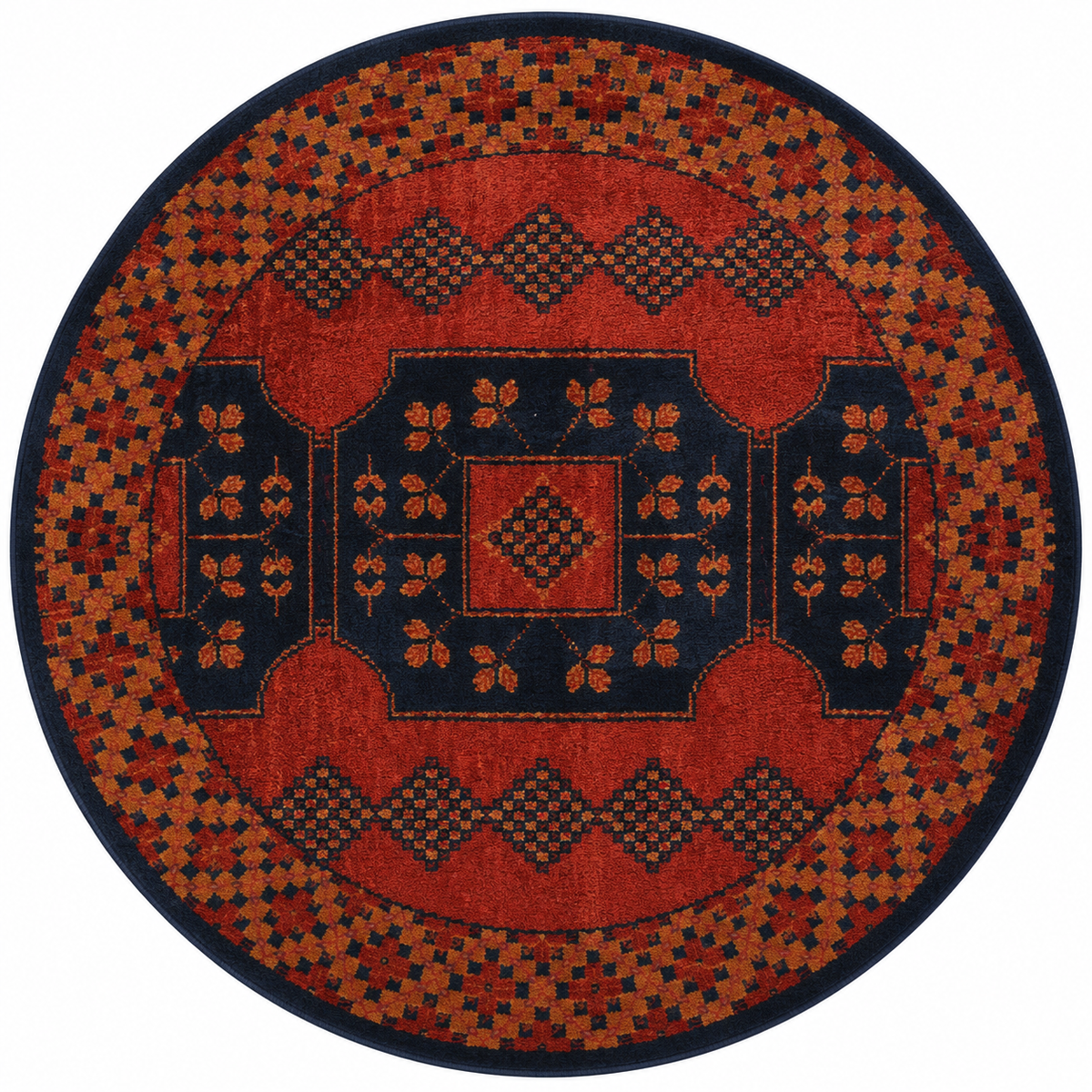 Karaja Hand Knotted Afghan Rug