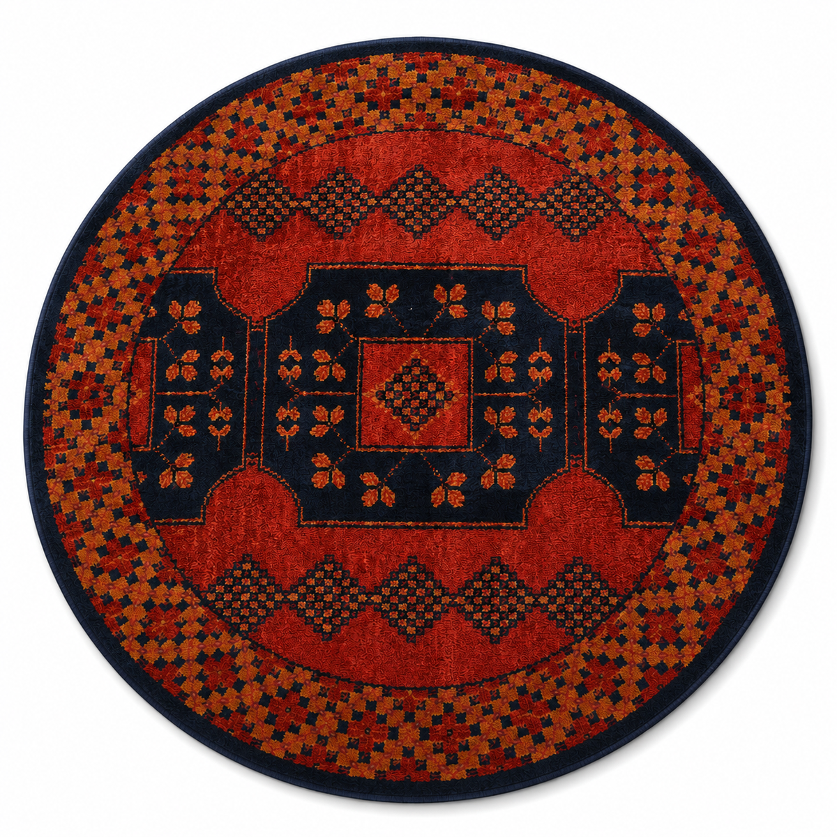Karaja Hand Knotted Afghan Rug
