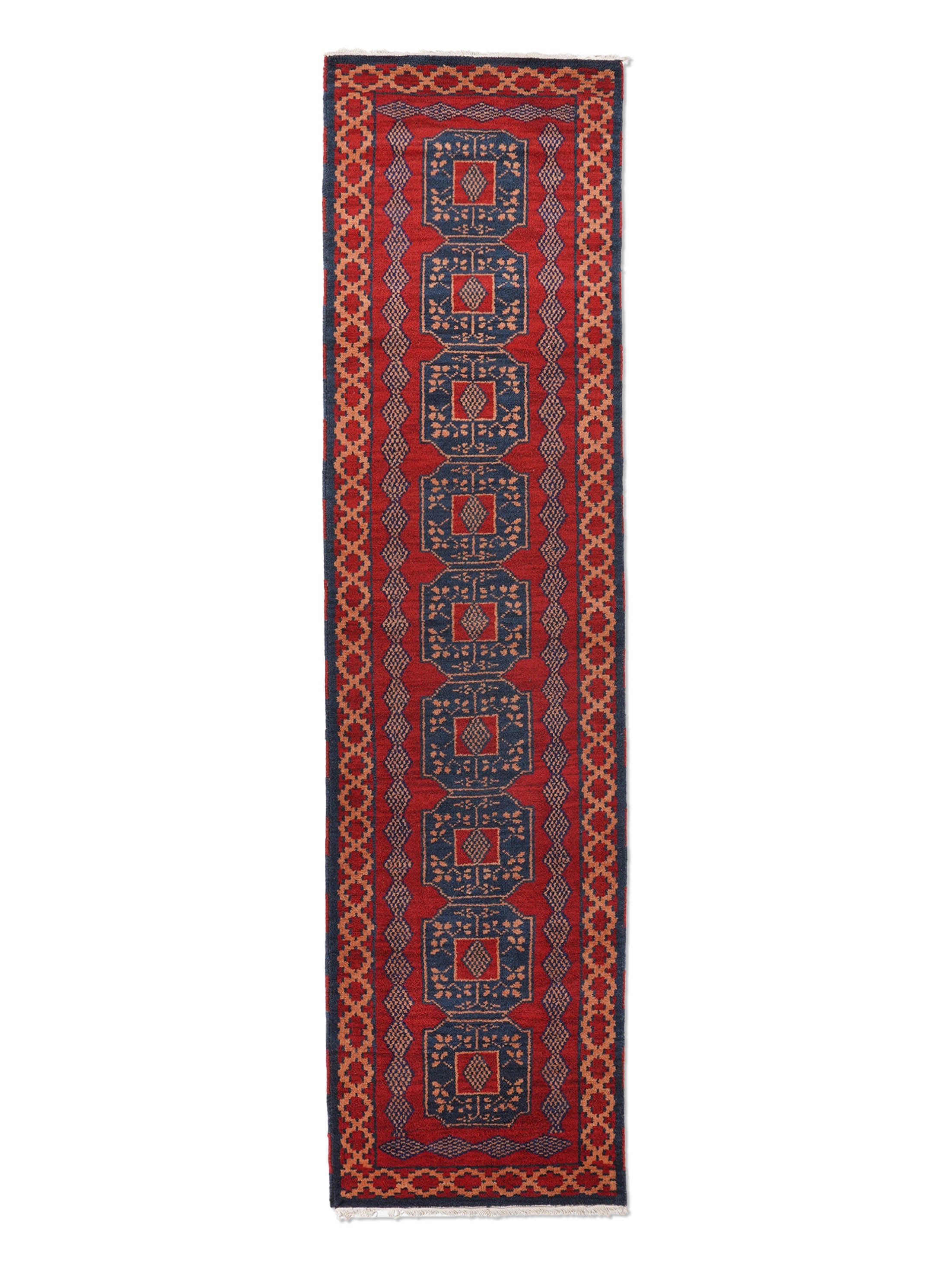 hand-knotted-afghan-silk-wool-oriental-multicolor-runner-rug-side-2