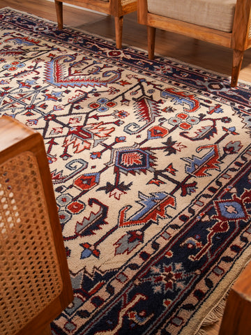 Oushak Hand Knotted Afghan Rug