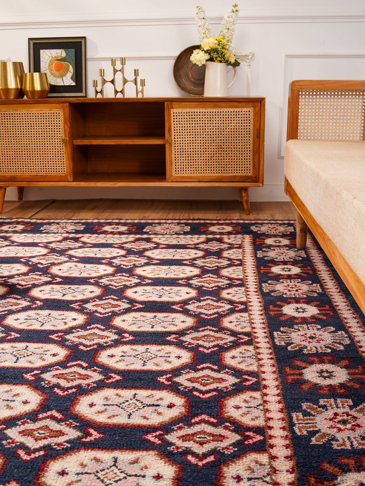 Bakhtiari Hand Knotted Afghan Rug