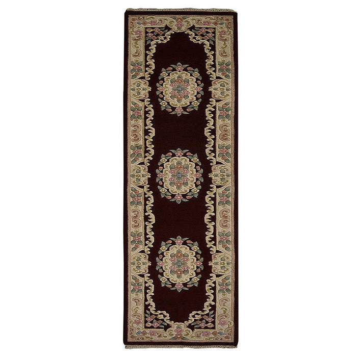 hand-knotted-runner-wool-area-rug-oriental-red-side 1