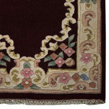 hand-knotted-runner-wool-area-rug-oriental-red-closeup 1
