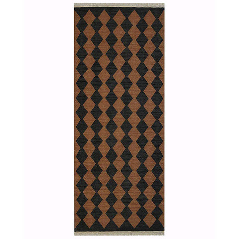 handmade-flat-weave-kilim-wool-runner-rug-brown-charcoal-side 1
