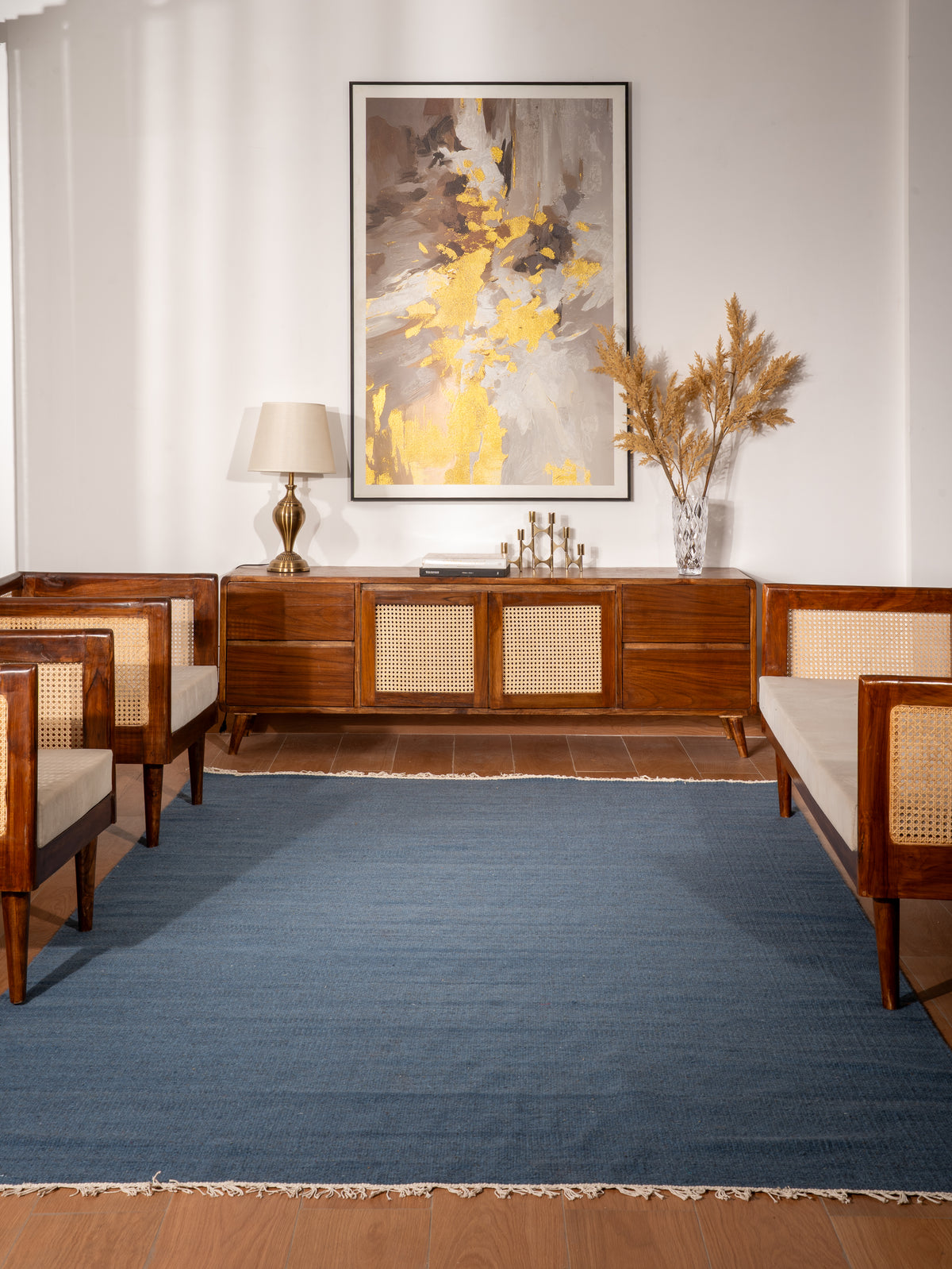 Fuzzy Hand Woven Rug