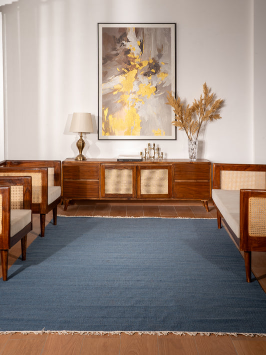 Fuzzy Hand Woven Rug