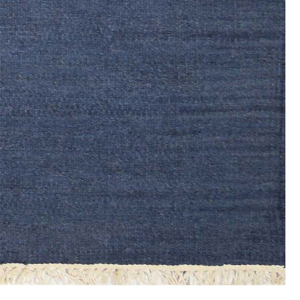 hand-woven-flat-weave-kilim-wool-area-rug-solid-blue-closeup 8