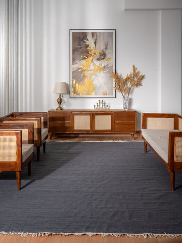 Fuzzy Hand Woven Rug