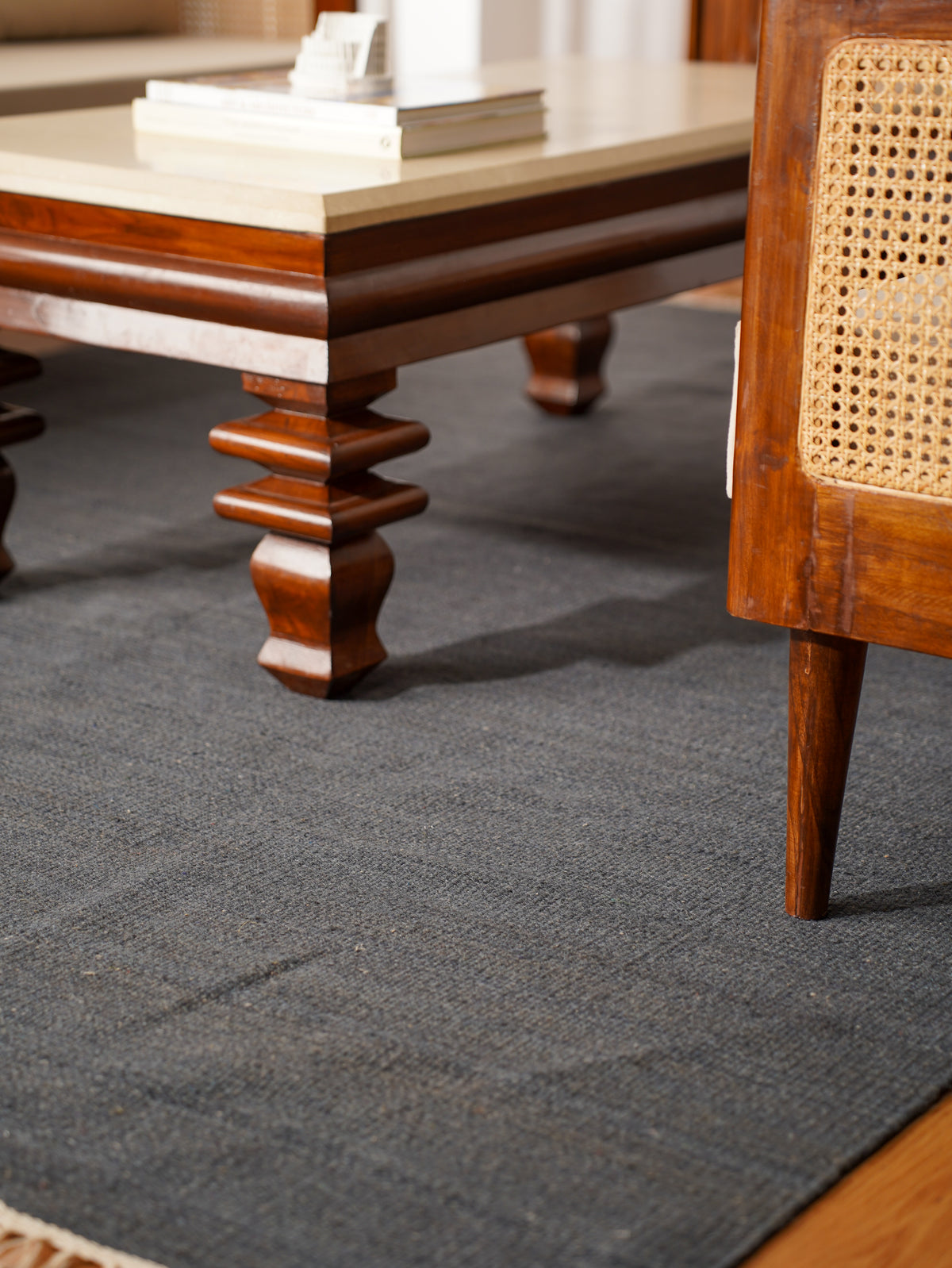 Fuzzy Hand Woven Rug