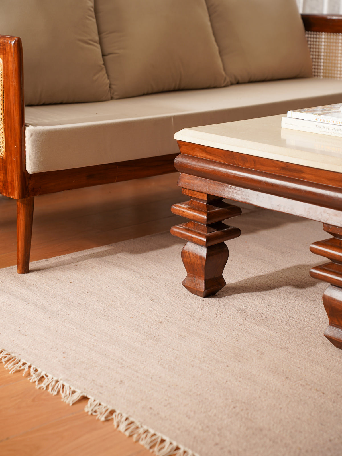 Fuzzy Hand Woven Rug
